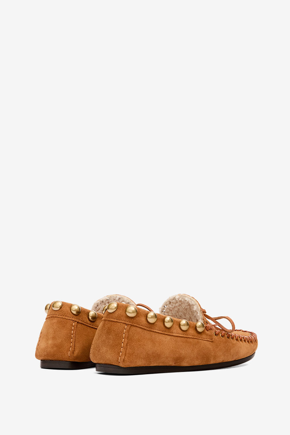 Mocassins fitza en cuir fourré - Cognac-doré - Woman - 2