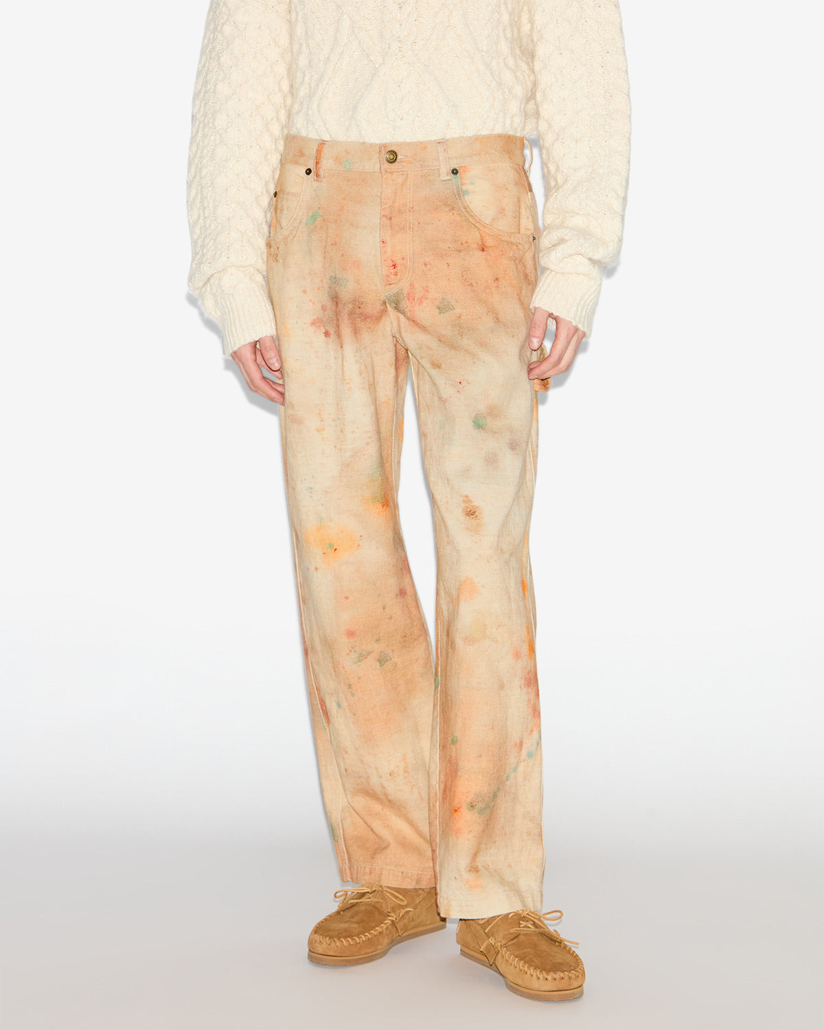 Pantaloni pablo in denim colorato - Beige - Man - 3