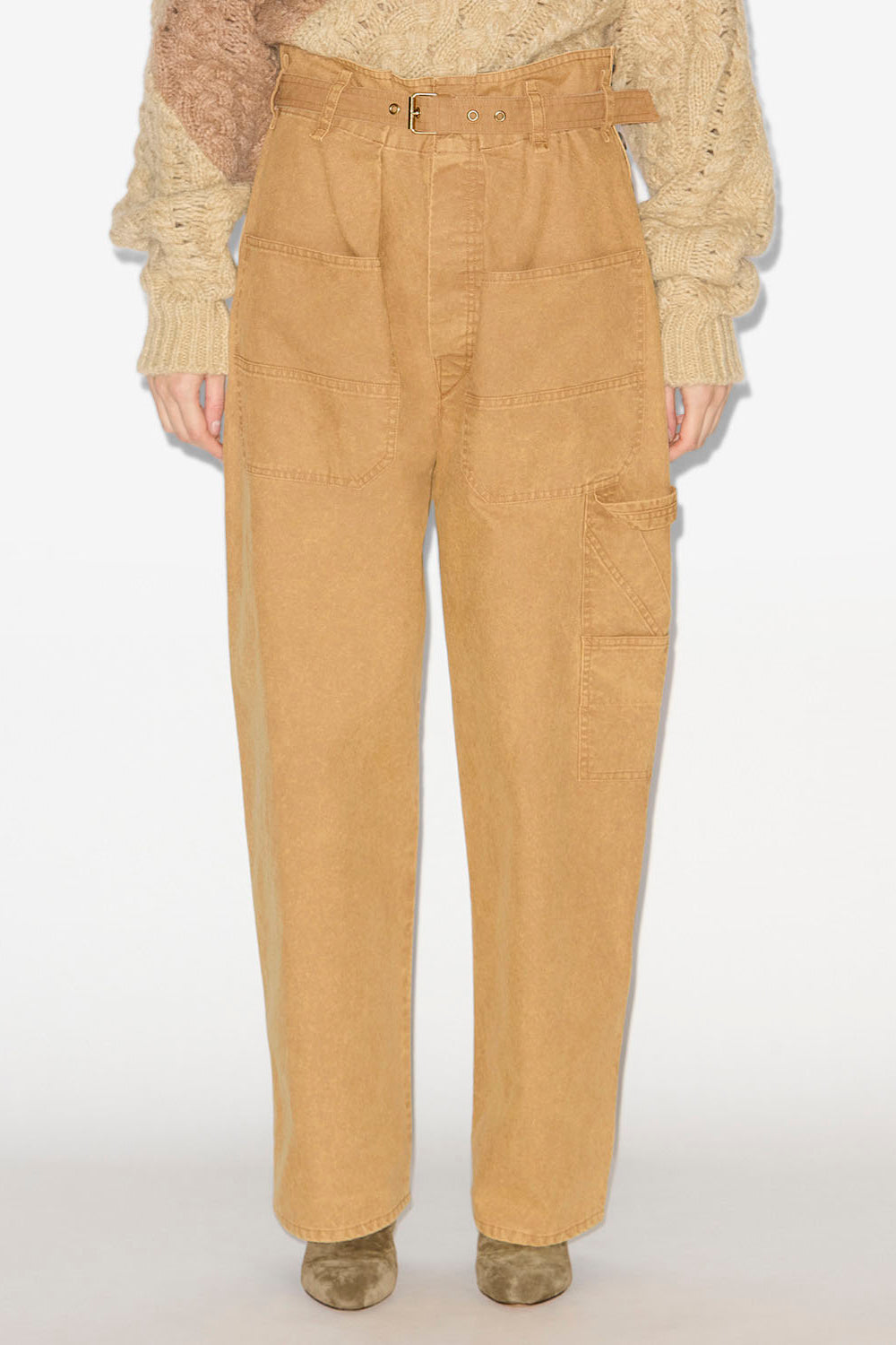 Mathilda cotton workwear pants - Bronze - Woman - 4