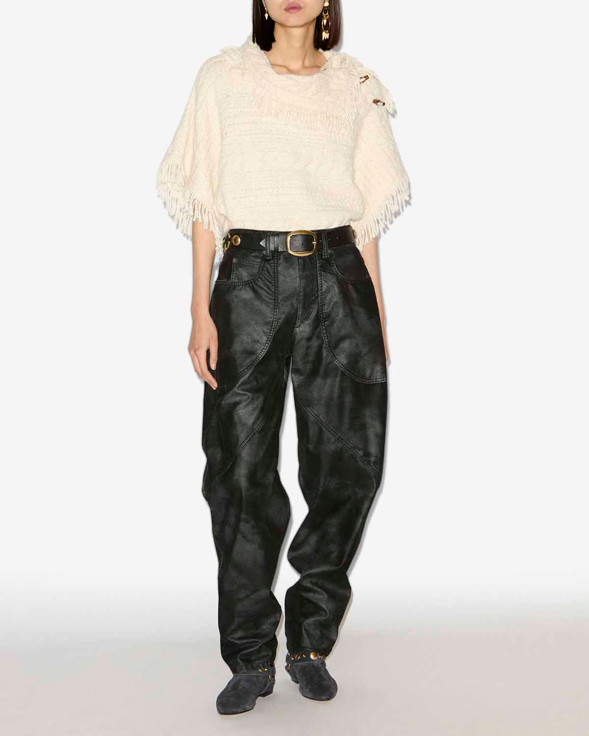 Kelvina faux leather pants - Black - Woman - 1