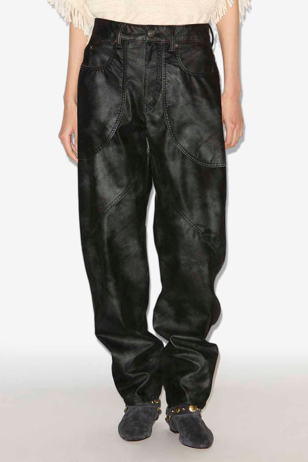 Kelvina faux leather pants - Black - Woman - 4