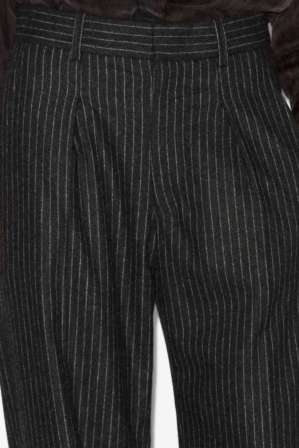 Pantalon tailleur lisetta en laine  - Anthracite - Woman - 3