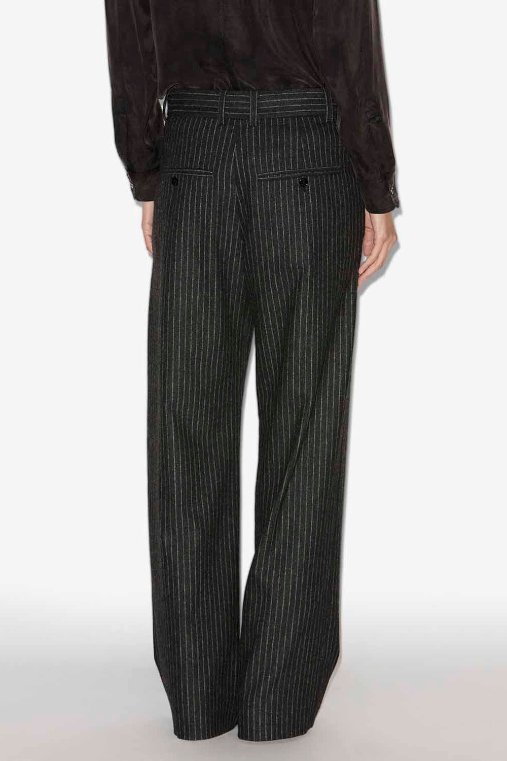 Pantalon tailleur lisetta en laine  - Anthracite - Woman - 5