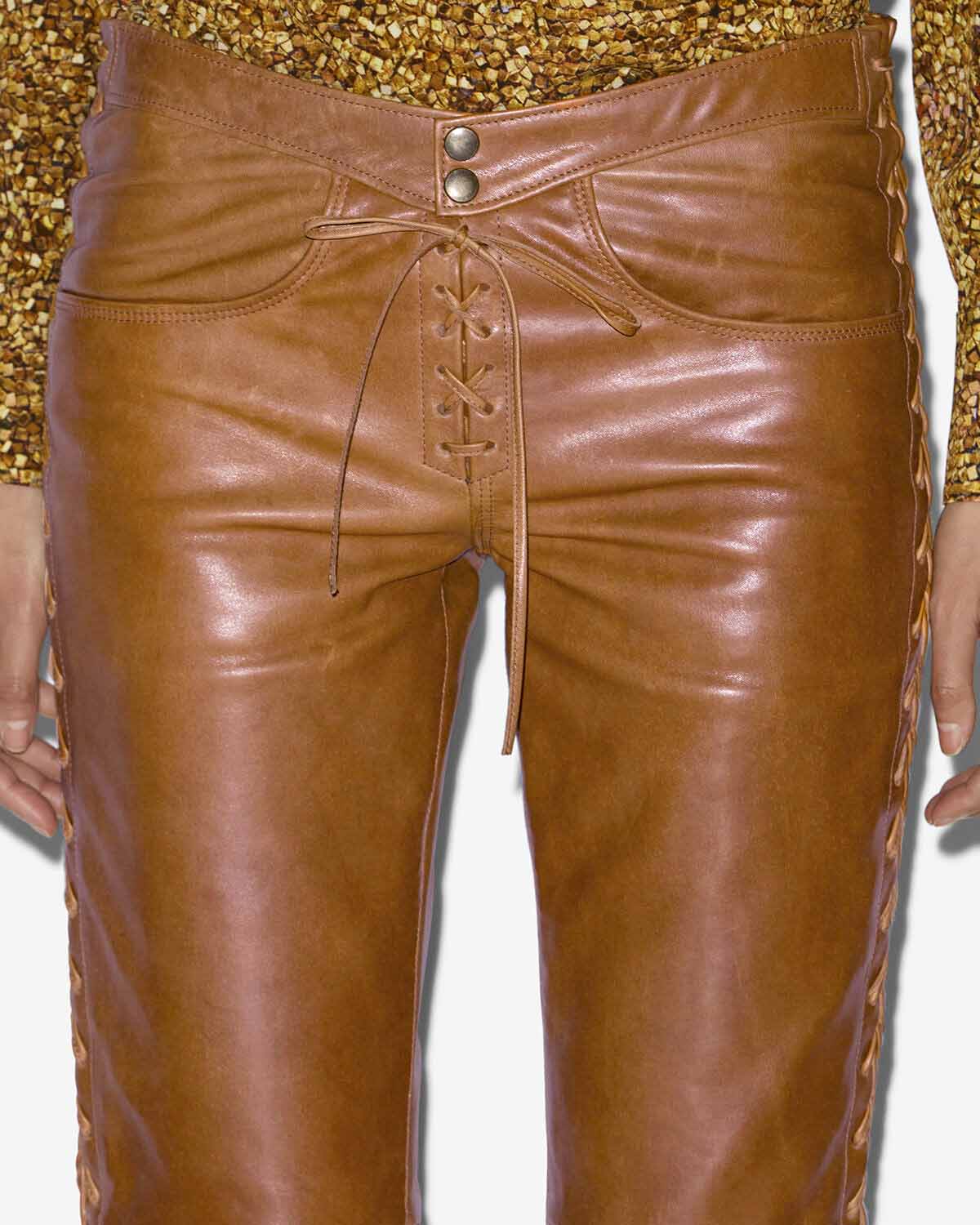 Cyerra pants Woman Cognac 4
