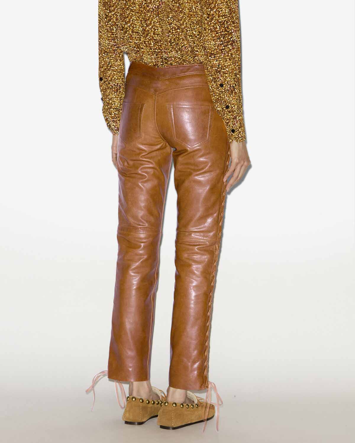 Cyerra pants Woman Cognac 4