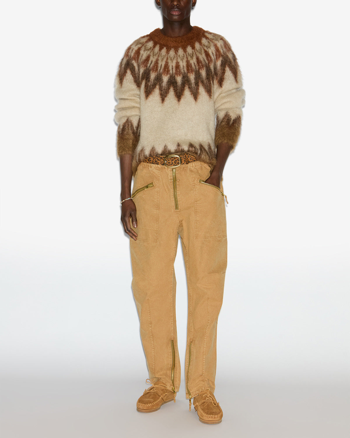 Pantalon tils en coton - Bronze - Man - 1