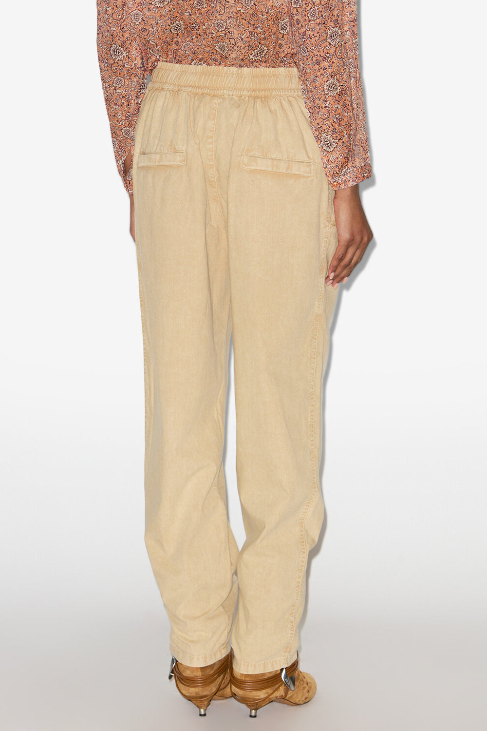 Catalia flowing chambray pants - Beige - Woman - 5