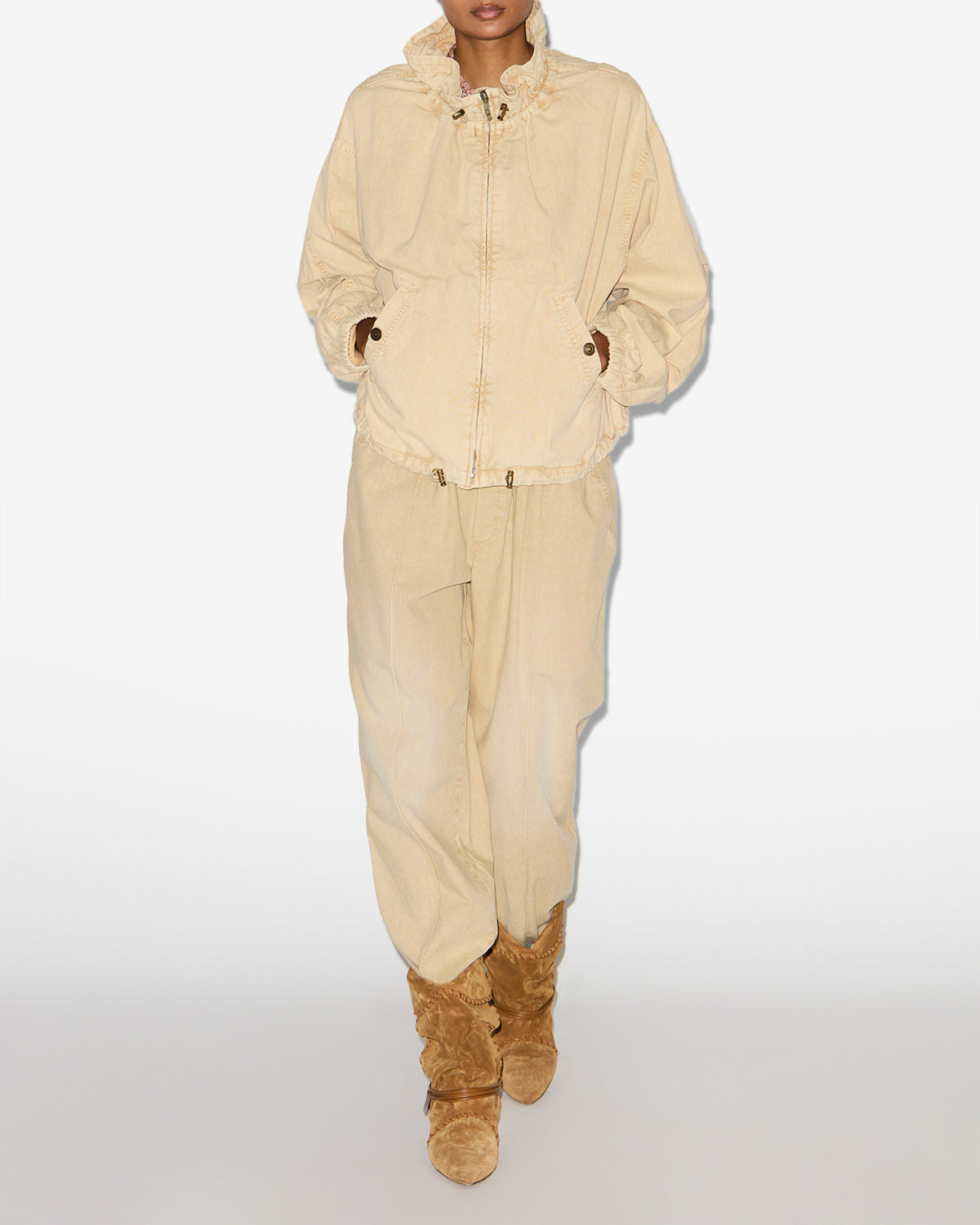 Pantaloni catalia Woman Beige 4