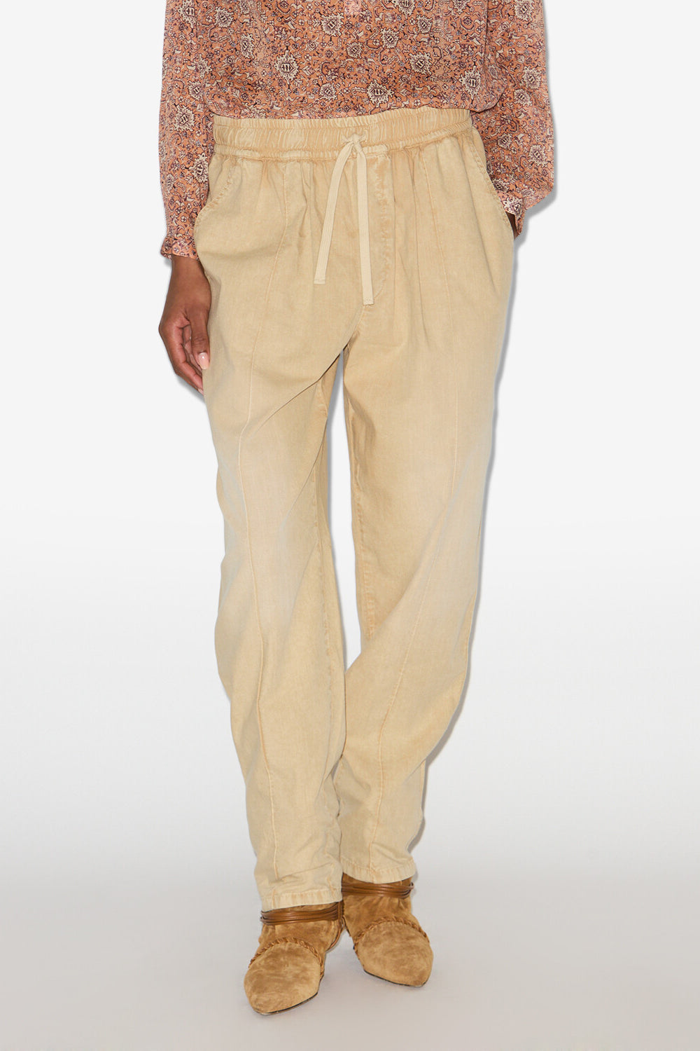 Catalia flowing chambray pants - Beige - Woman - 4
