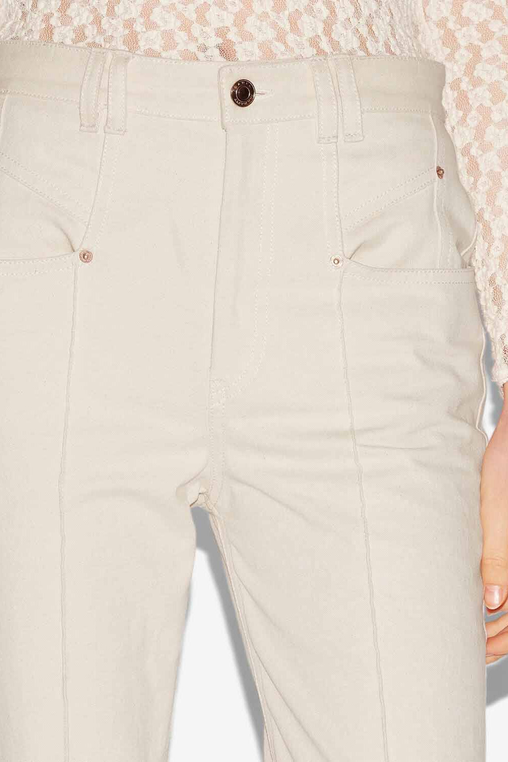 Jean lirokae en denim  - Écru - Woman - 3
