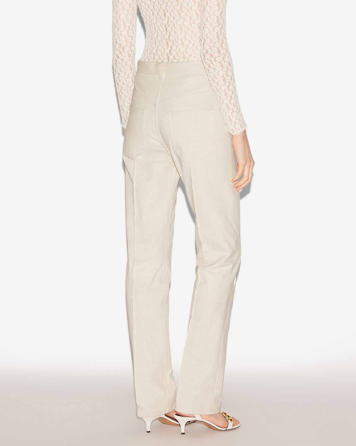 Pantalon lirokae Woman Écru 4