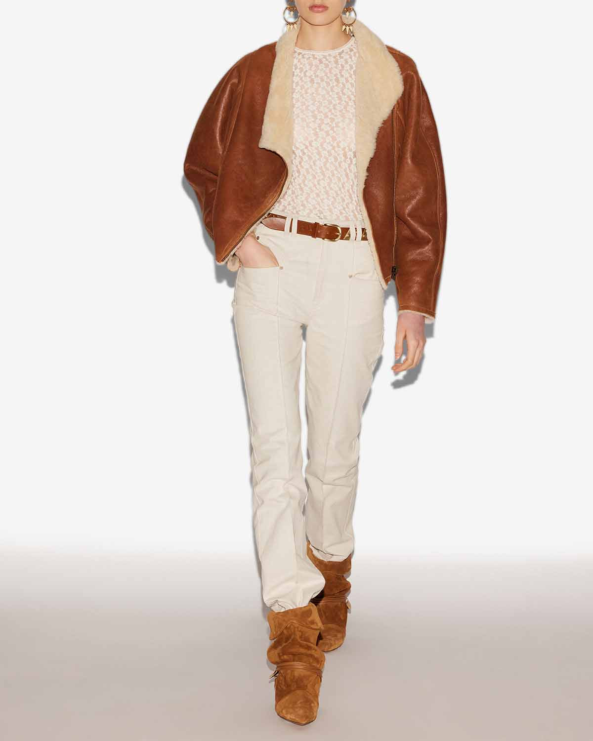 Pantalon lirokae Woman Écru 4