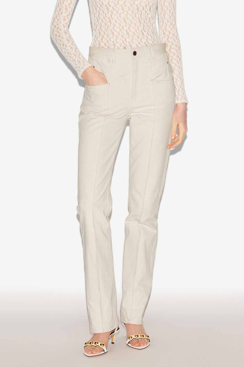 Jean lirokae en denim  - Écru - Woman - 4