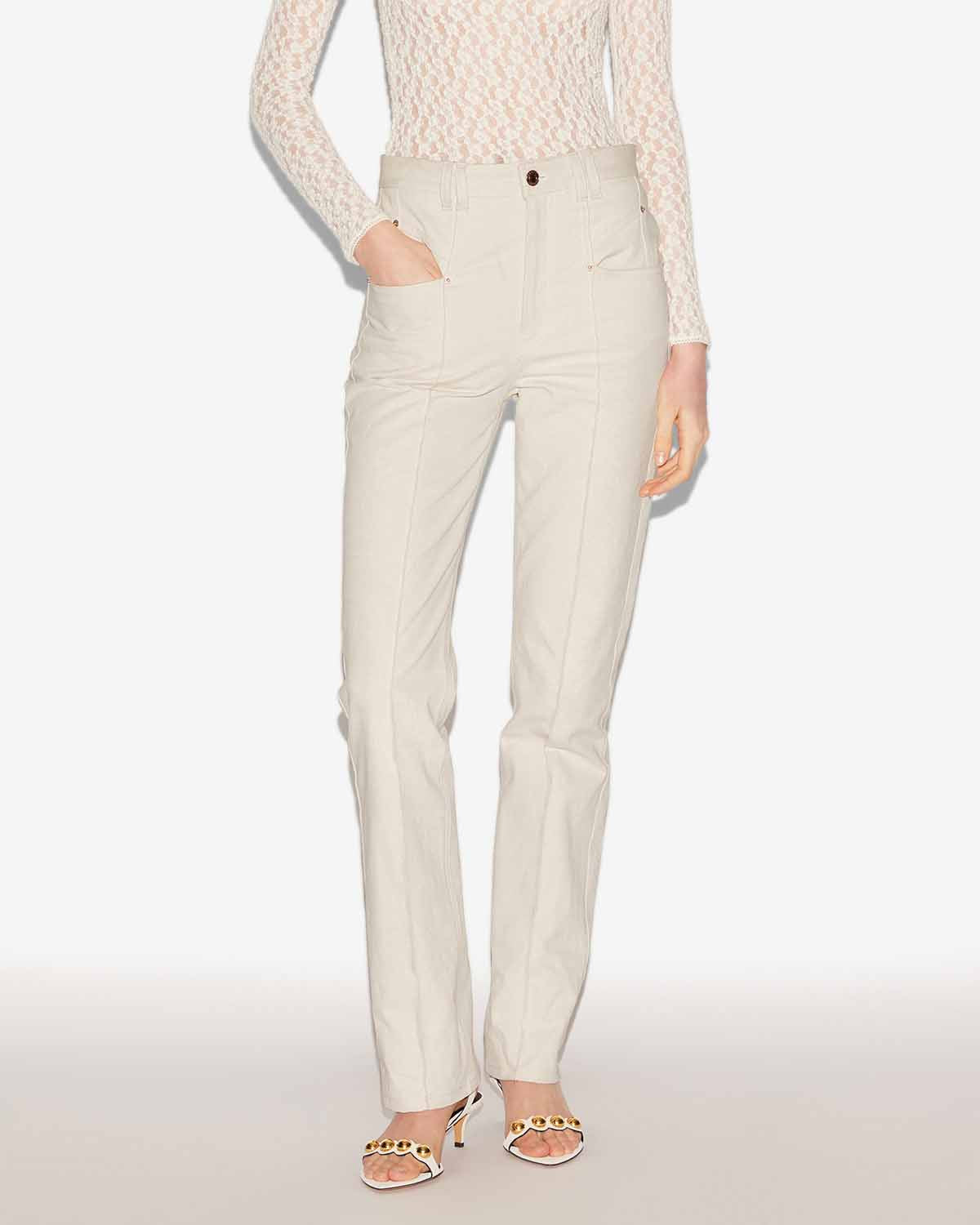 Pantalon lirokae Woman Écru 4
