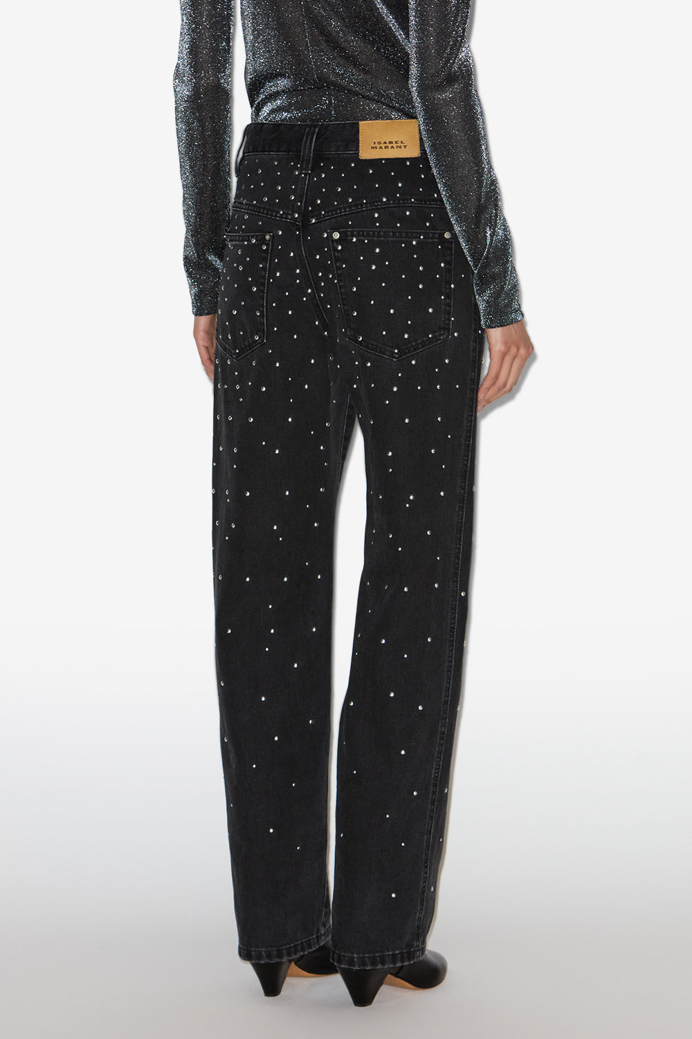 Jean avec studs brinsa - Noir - Woman - 5