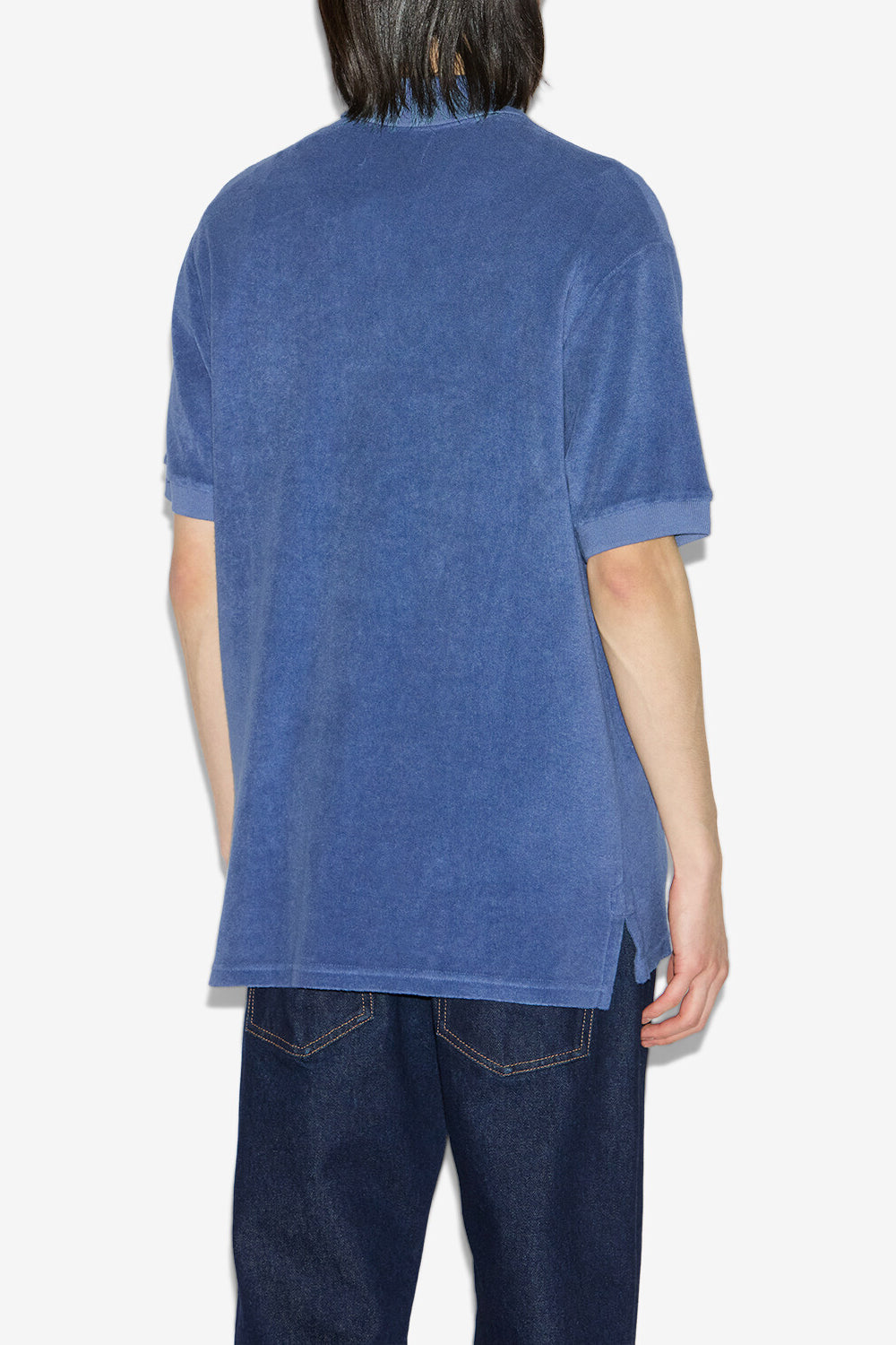 Polo vafko en velours - Bleu - Man - 5