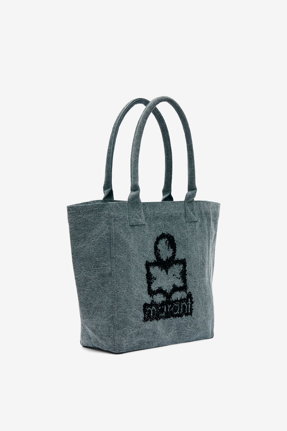 Yenky ウォッシュコットン ロゴ入り スモールバッグ - グレー - Woman - 4