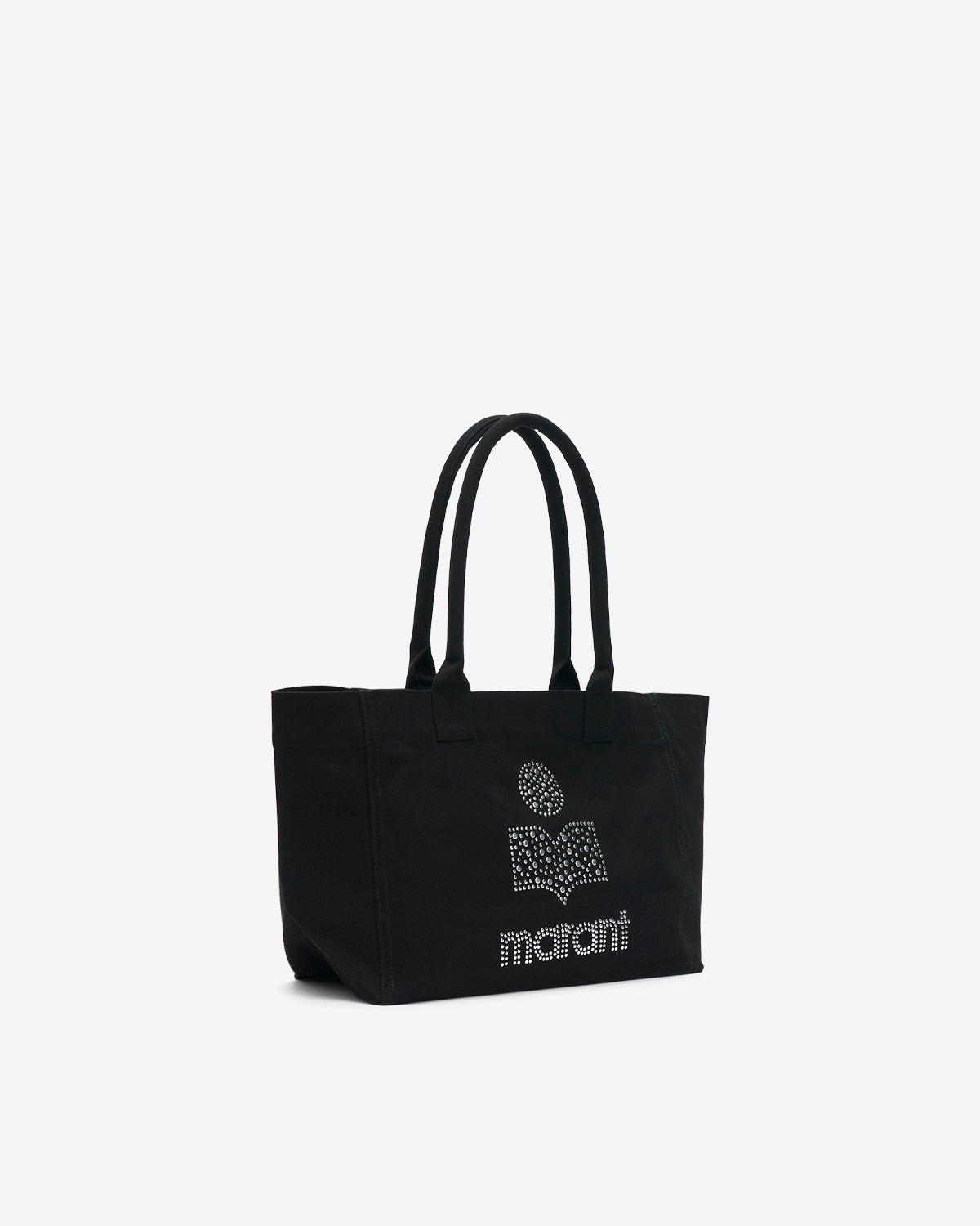 Small yenky faded cotton bag with logo - Black - Woman - 5