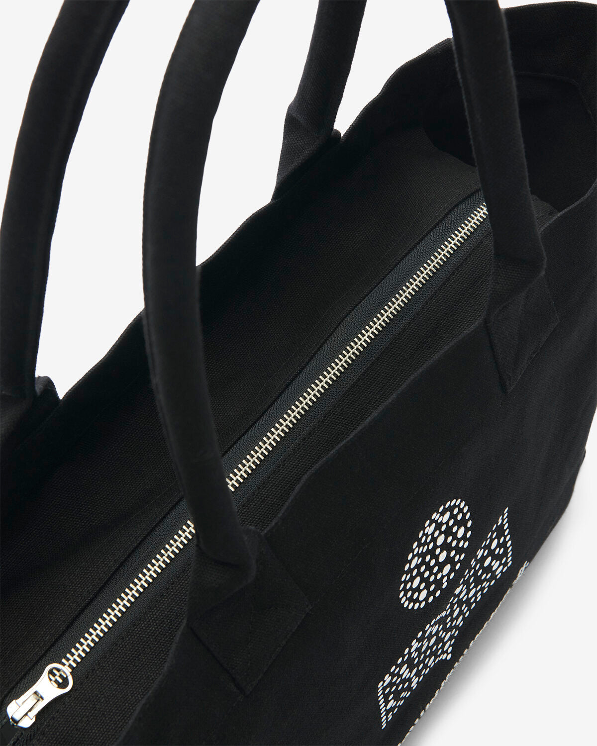 Small yenky faded cotton bag with logo - Black - Woman - 3