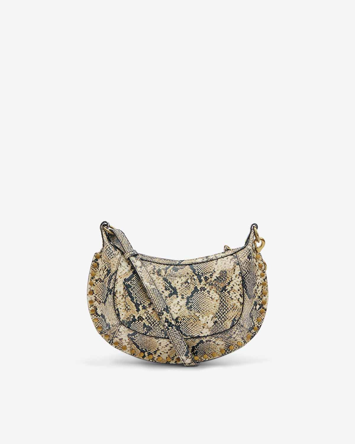 Sac porté épaule oskan moon en cuir imprimé - Beige - Woman - 2