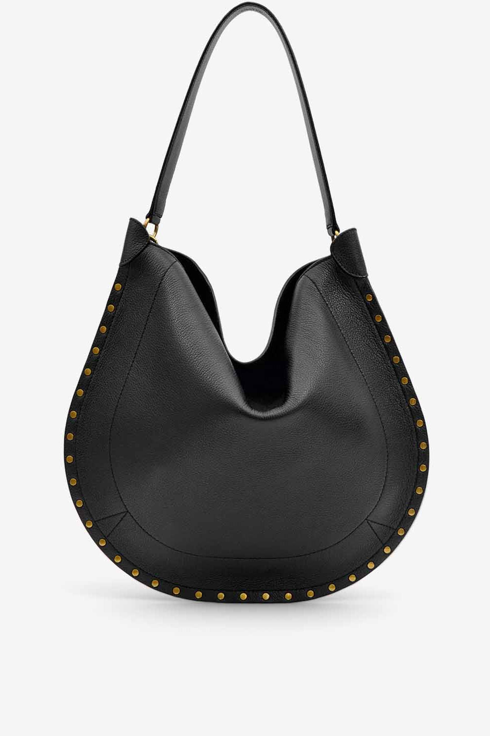 Sac oskan hobo soft en cuir de veau grainé   - Noir - Woman - 3