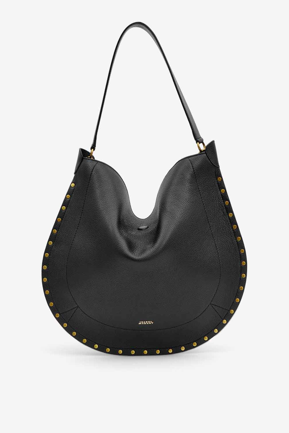 Sac oskan hobo soft en cuir de veau grainé   - Noir - Woman - 1