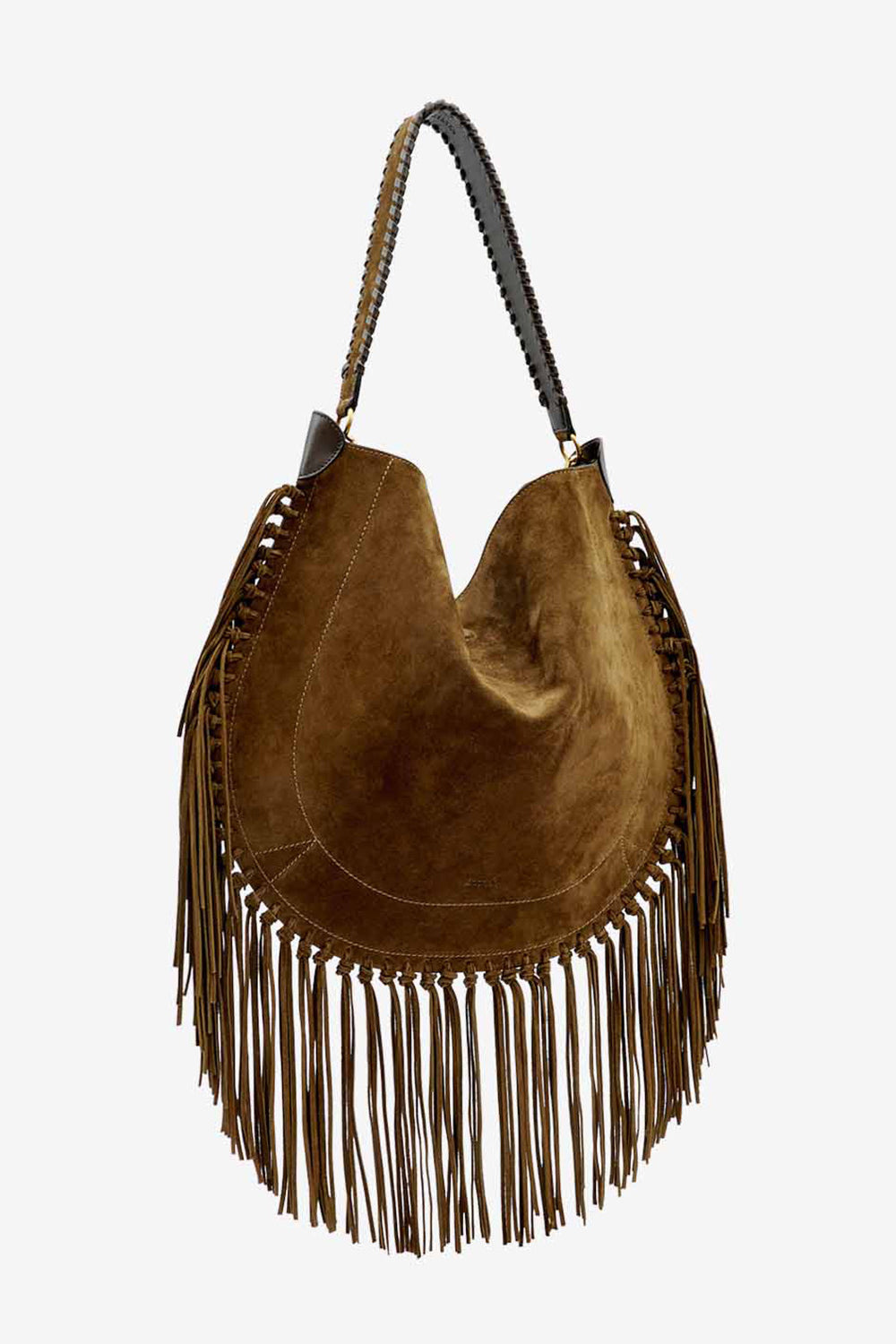 Tasche oskan hobo soft aus kalbs-veloursleder - Bronze - Woman - 4