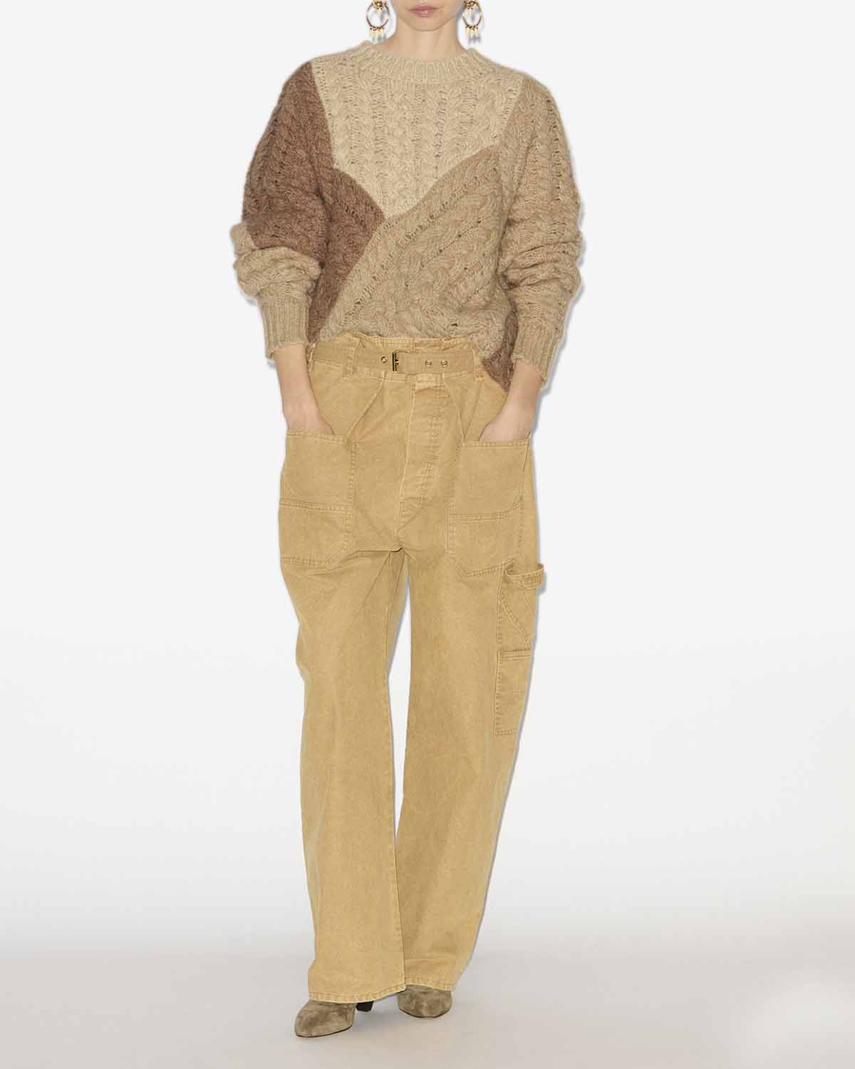 Pull daryl en patchwork  - Beige - Woman - 1