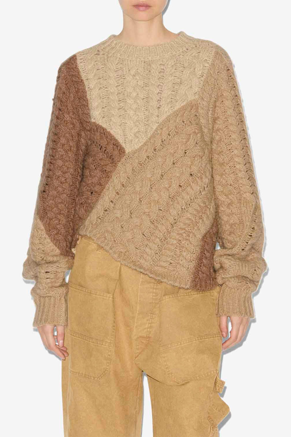 Pull daryl en patchwork  - Beige - Woman - 4
