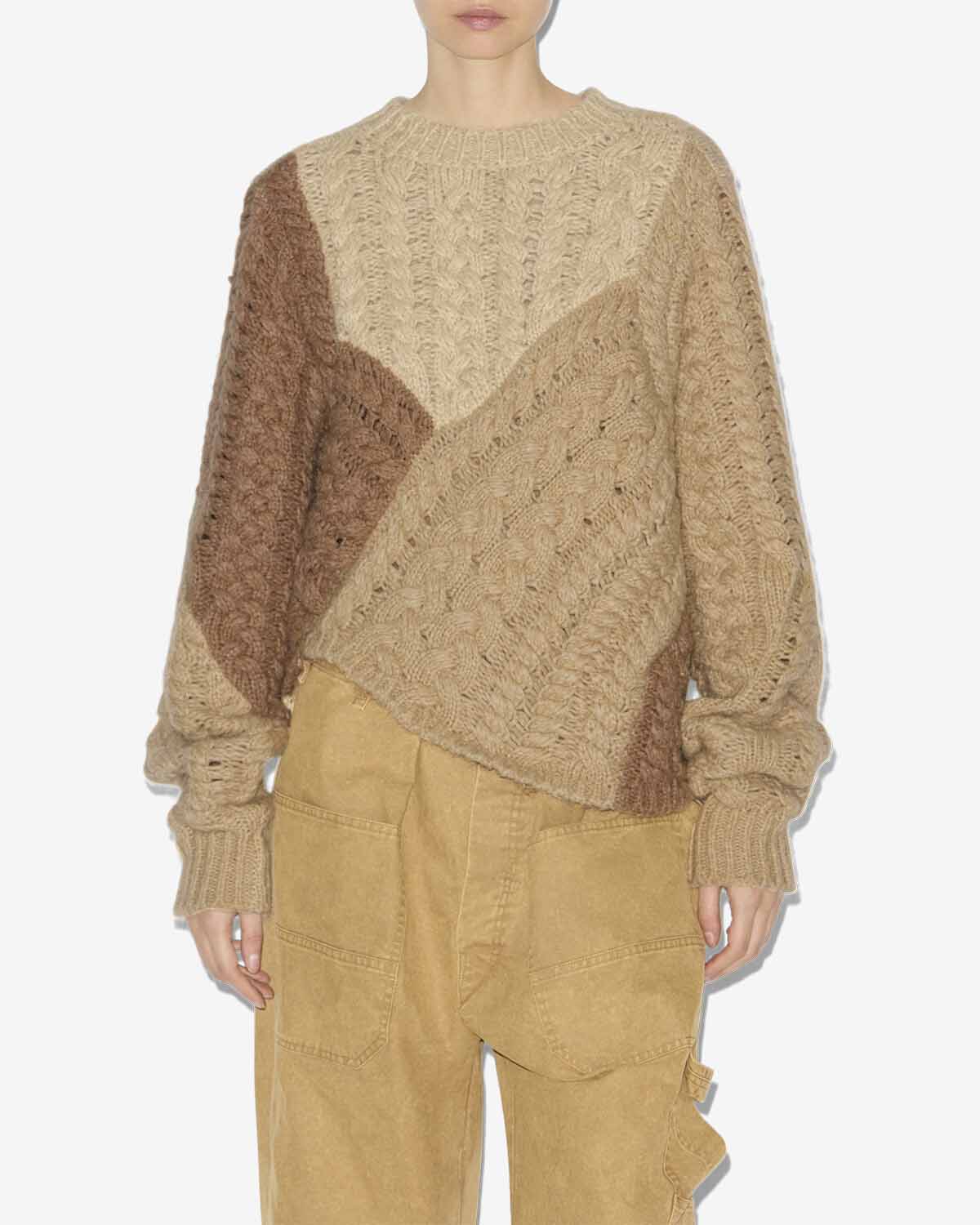 Pull daryl en patchwork  - Beige - Woman - 3
