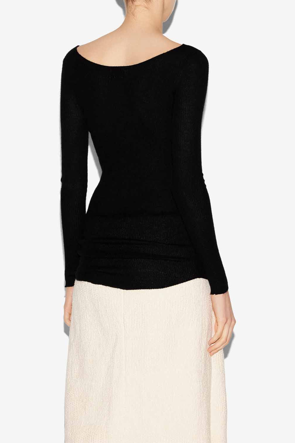 Izzie silk and cashmere sweater - Black - Woman - 5