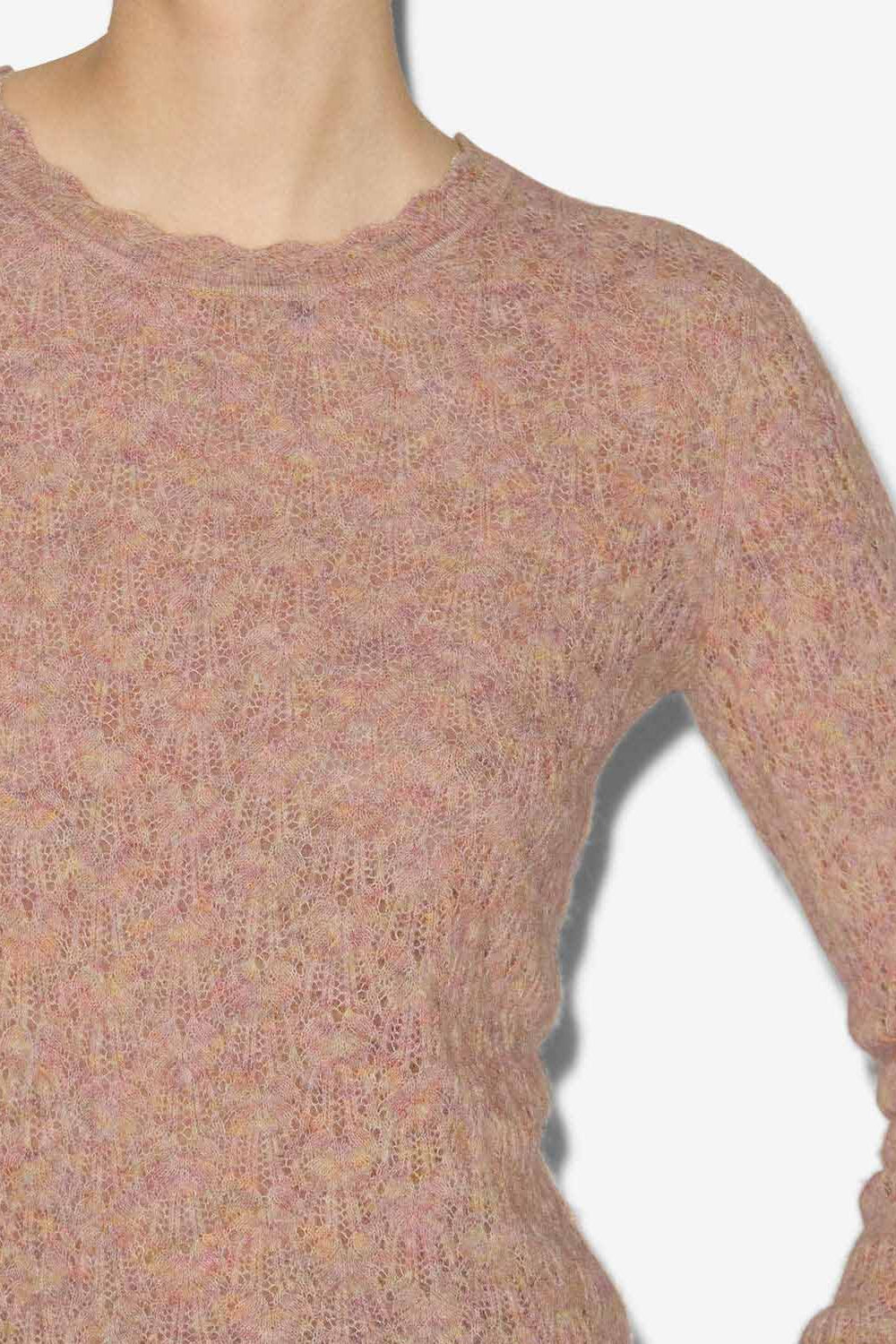 Maglione obeline in pizzo - Multicolor beige - Woman - 3