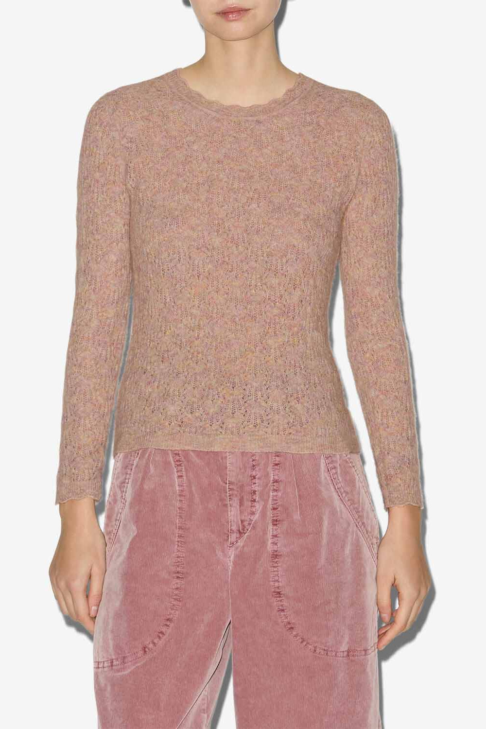 Maglione obeline in pizzo - Multicolor beige - Woman - 4