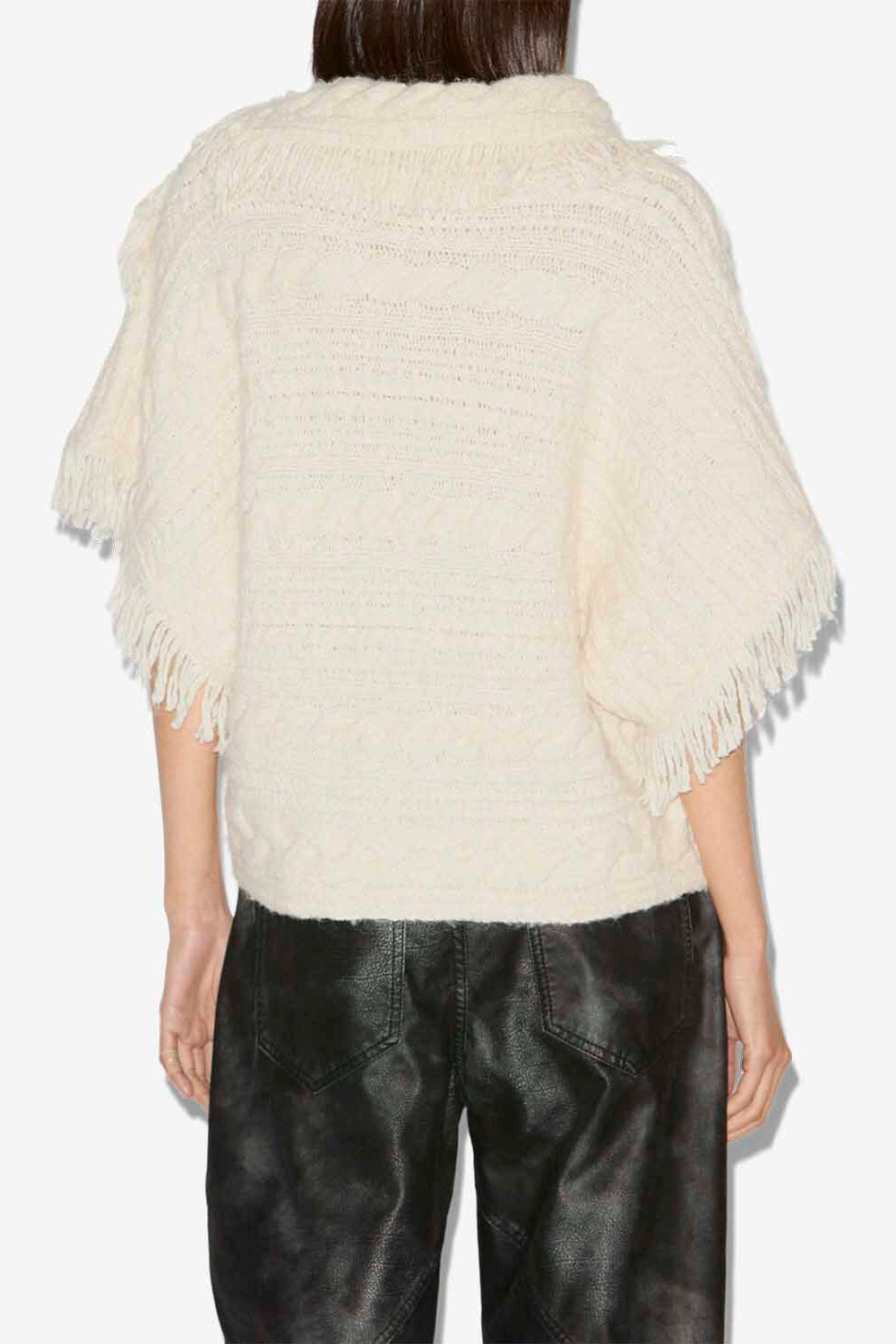 Blanche cable knit sweater - Ecru - Woman - 5