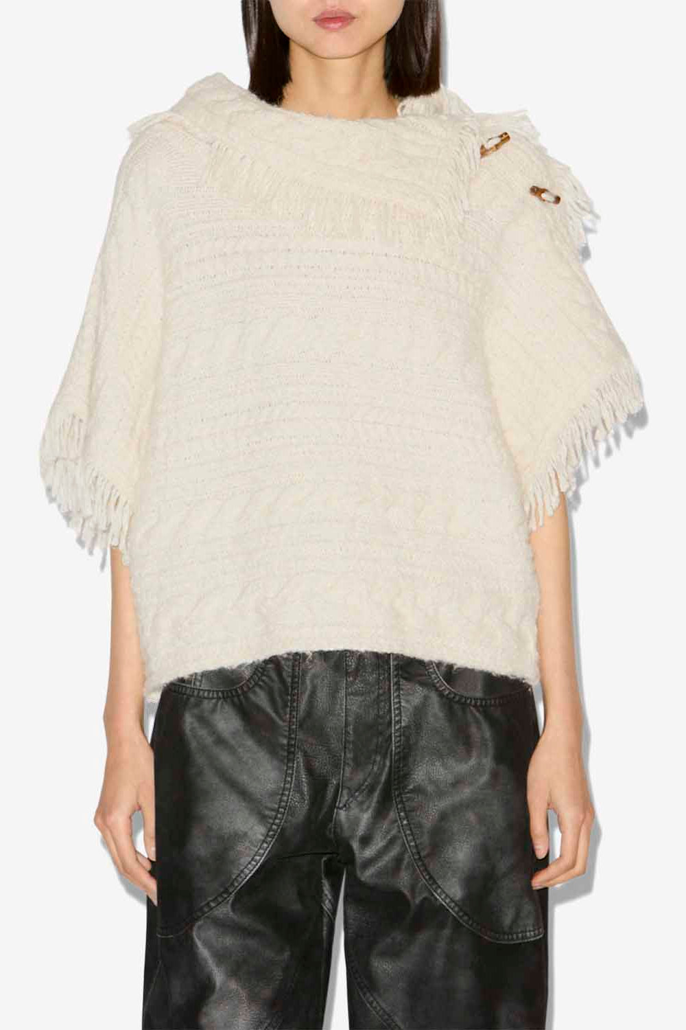Blanche cable knit sweater - Ecru - Woman - 4