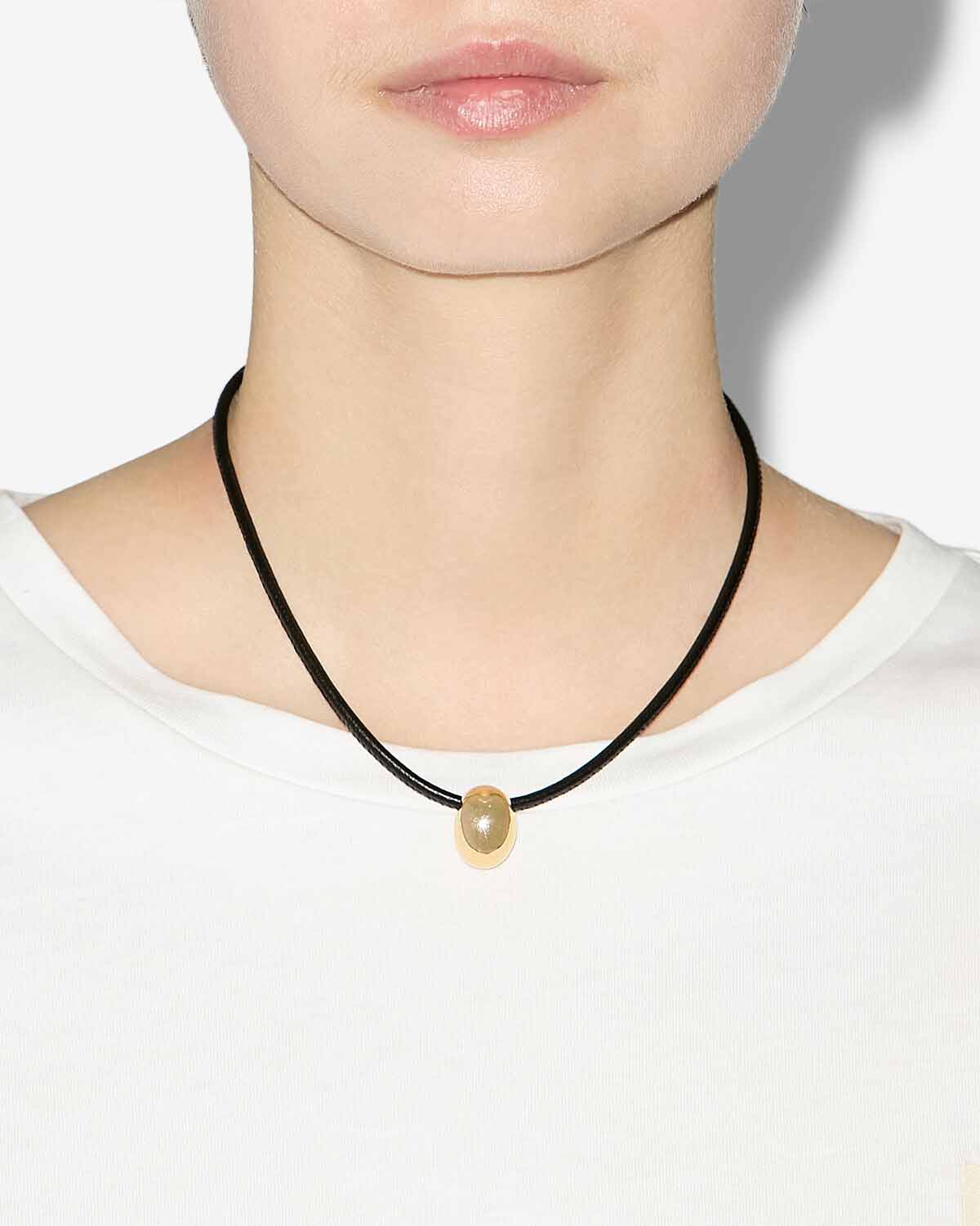 New crescent necklace Woman Black 1