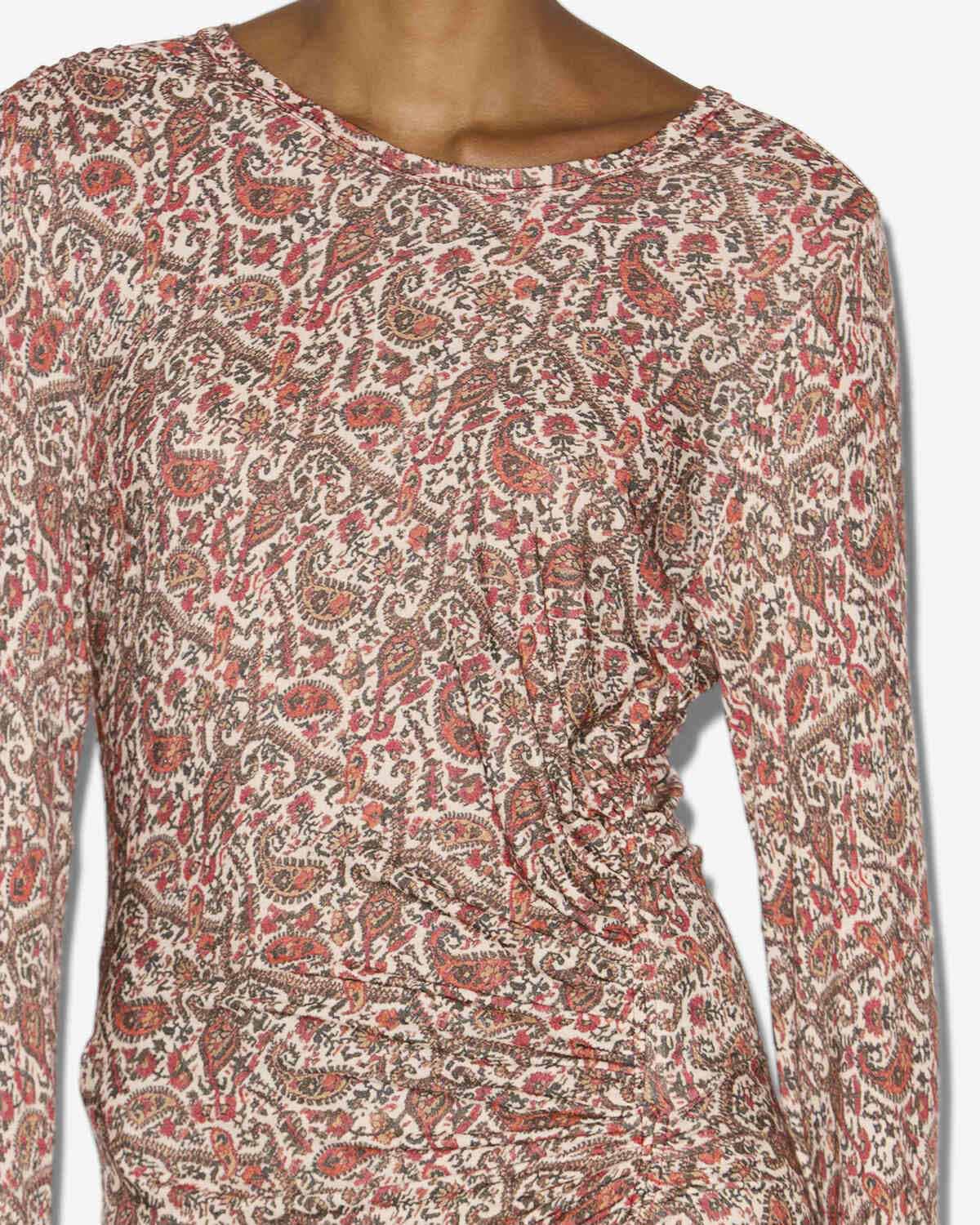 Drapiertes langes kleid jelina aus jersey - Orange - Woman - 2