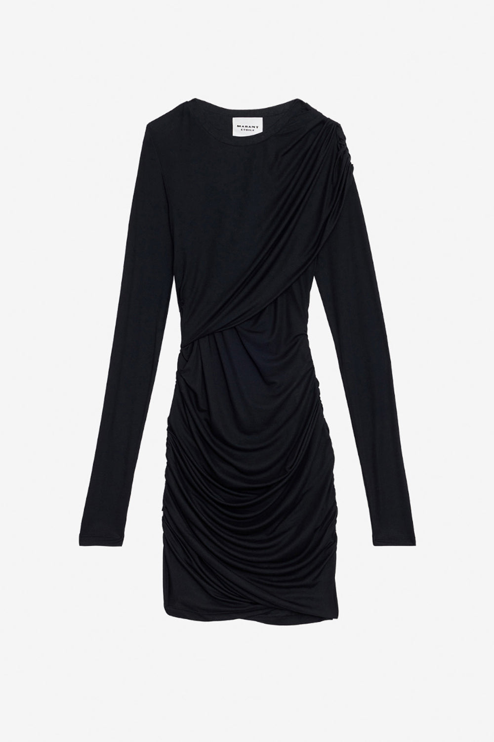 Robe courte denise en jersey drapé - Noir - Woman - 1