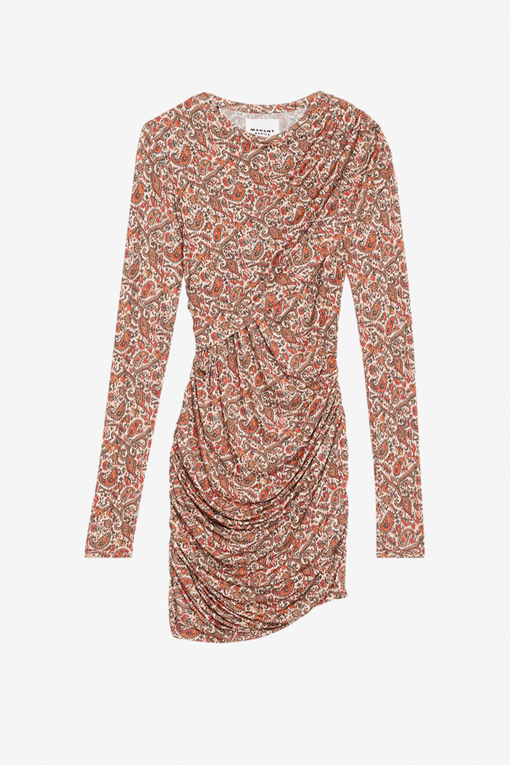 Robe courte denise en jersey drapé - Orange - Woman - 1