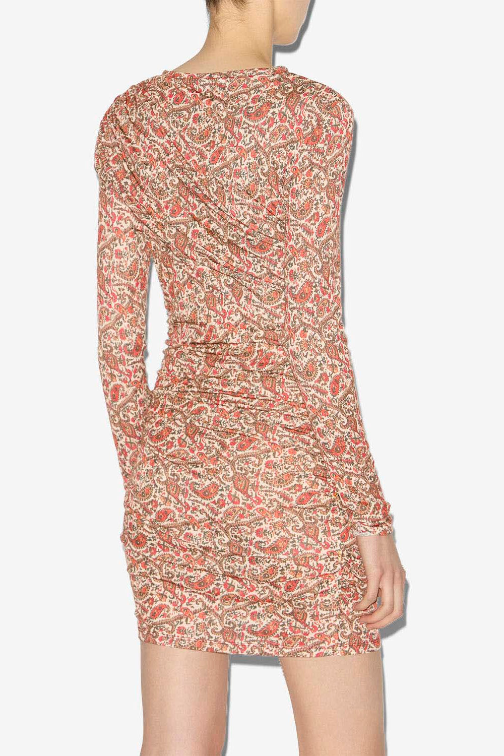 Robe courte denise en jersey drapé - Orange - Woman - 5