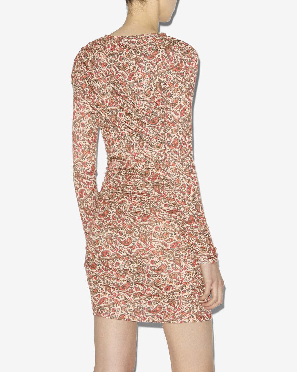 Abito corto denise in jersey drappeggiato - Arancia - Woman - 4