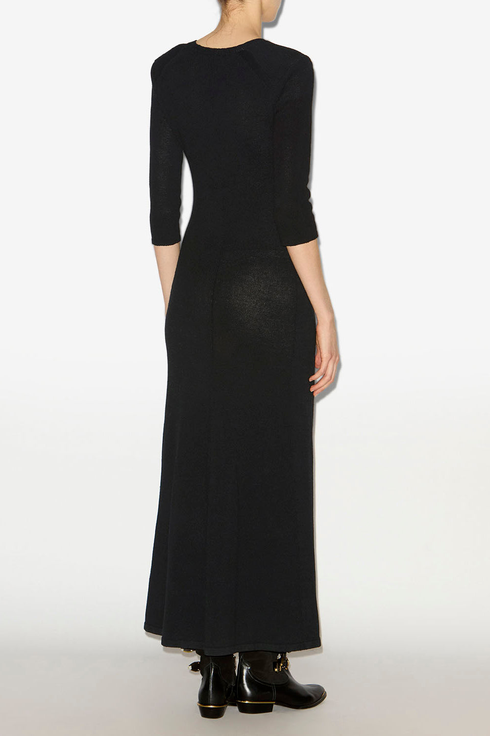 Robe longue salina en maille - Noir - Woman - 4