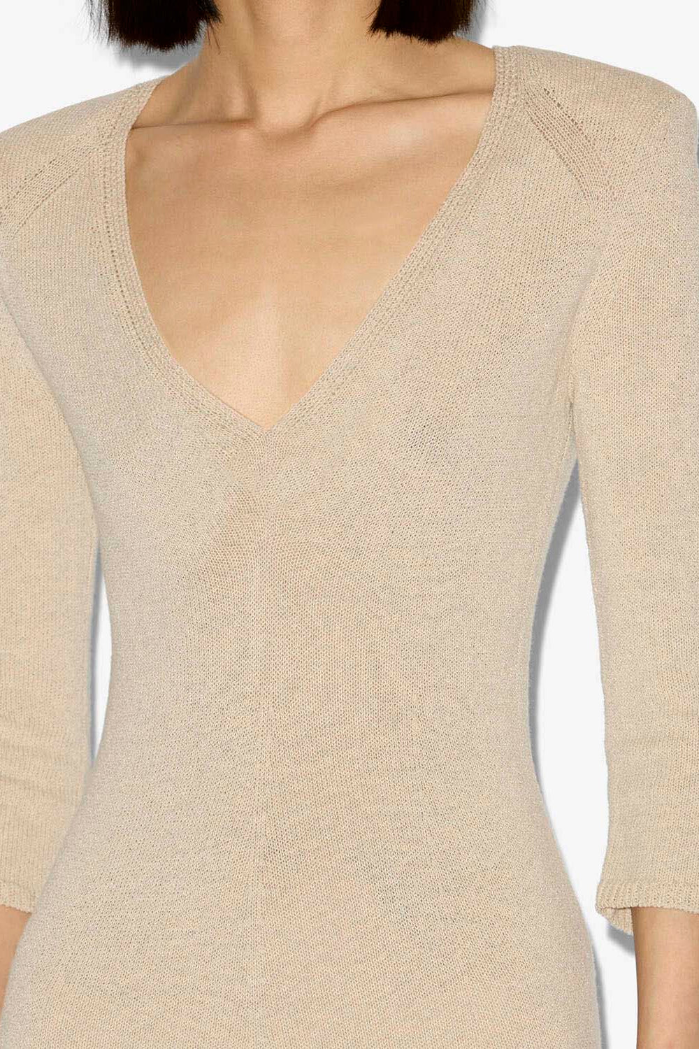 Robe longue salina en maille - Beige - Woman - 3