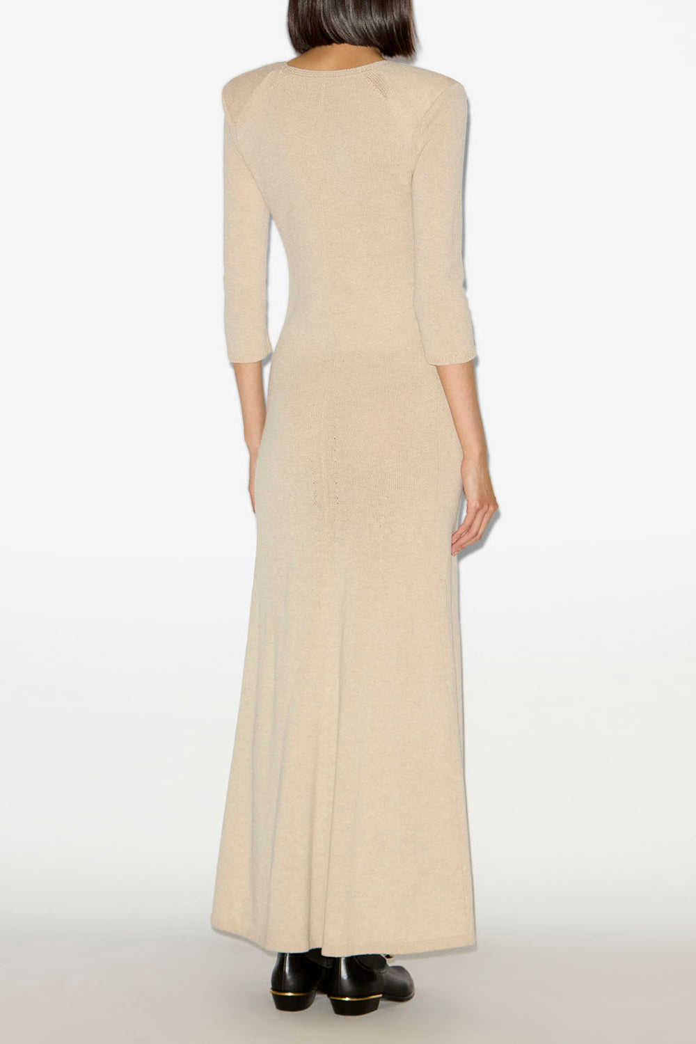 Robe longue salina en maille - Beige - Woman - 4
