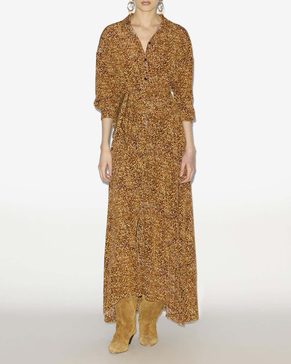 Samantha 드레스 Woman Ochre 4