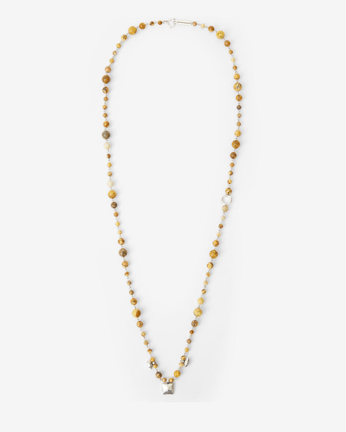 Collar jack de perlas y metal - Natural and silver - Man - 1