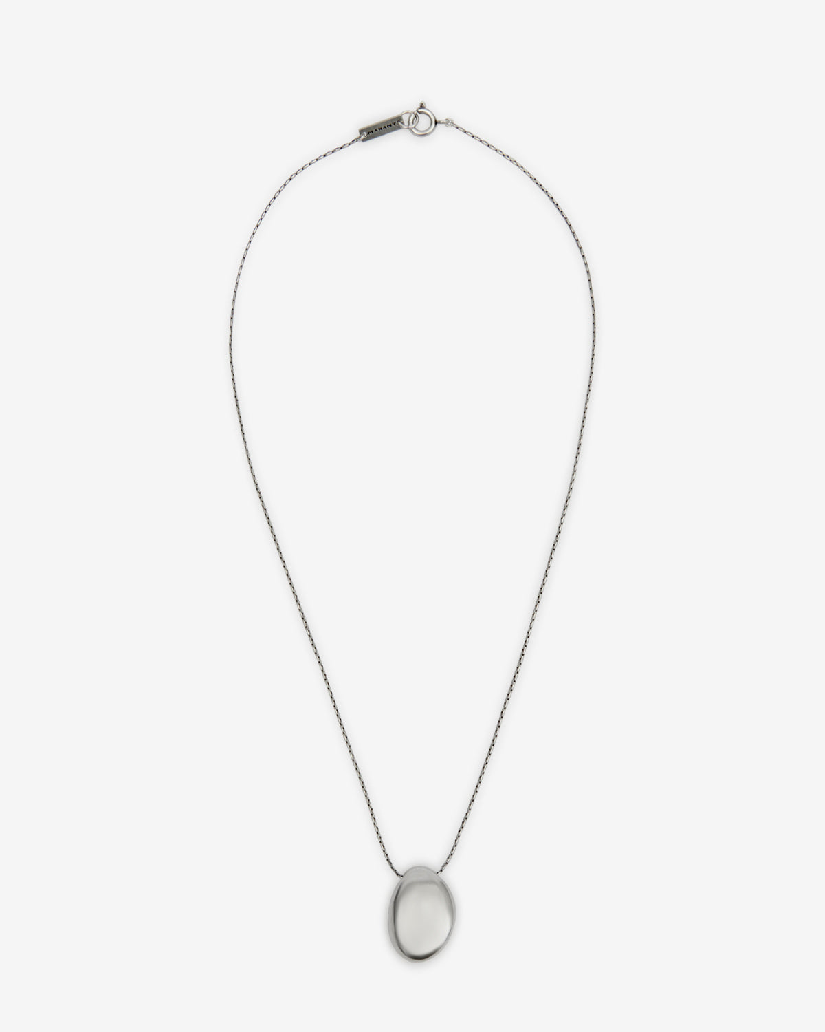 Sautoir en corne de buffle elliot - Écru-argenté - Man - 1