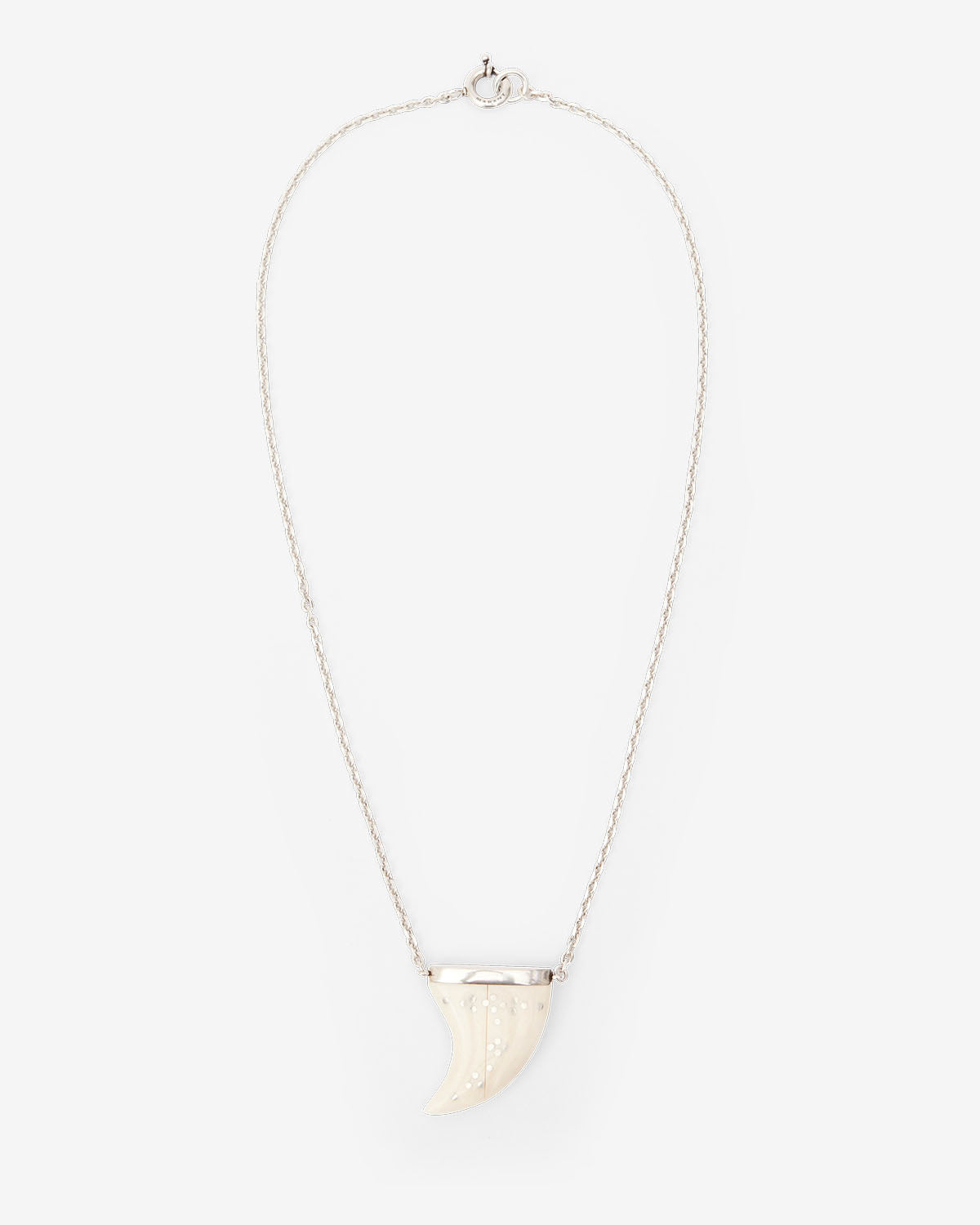 Elliot chain necklace Man Ecru-silver 1