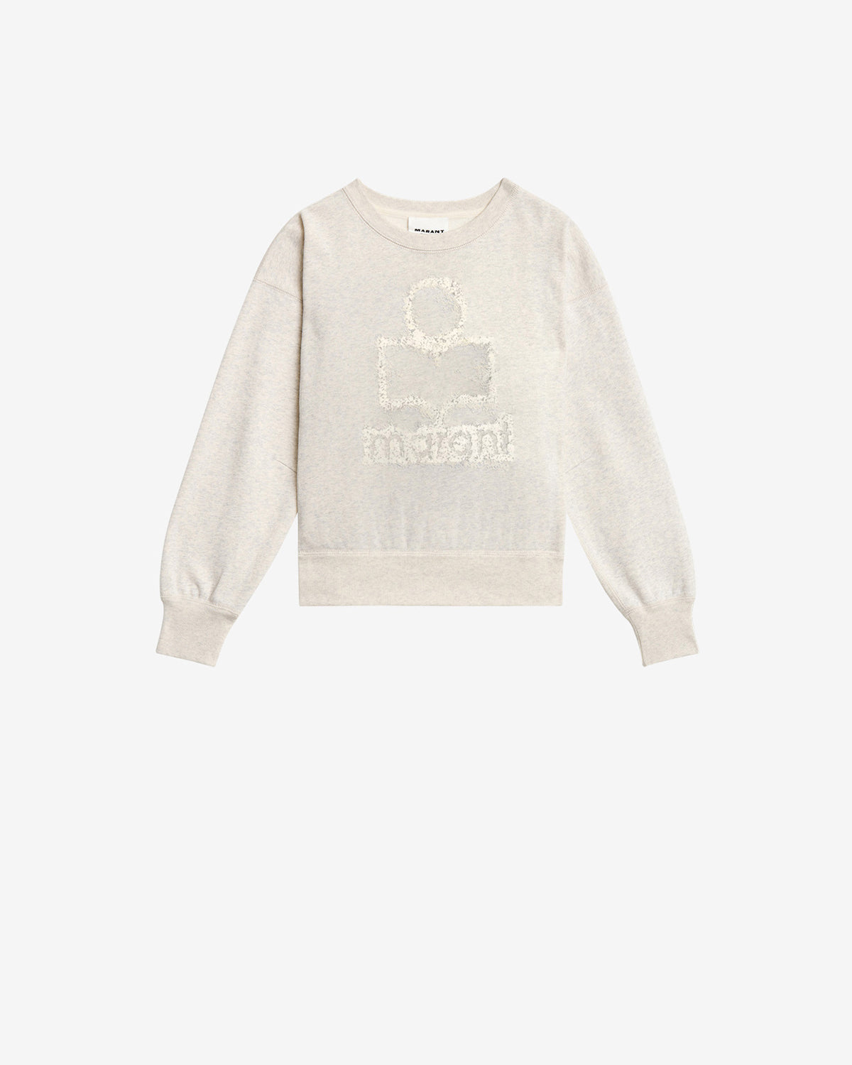 Felpa mobyli in cotone felpato - Ecru - Woman - 5