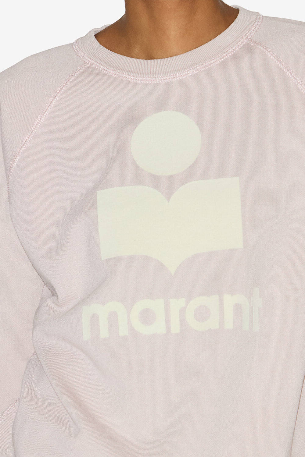 Felpa millyny in cotone con logo - Light pink-ecru - Woman - 3
